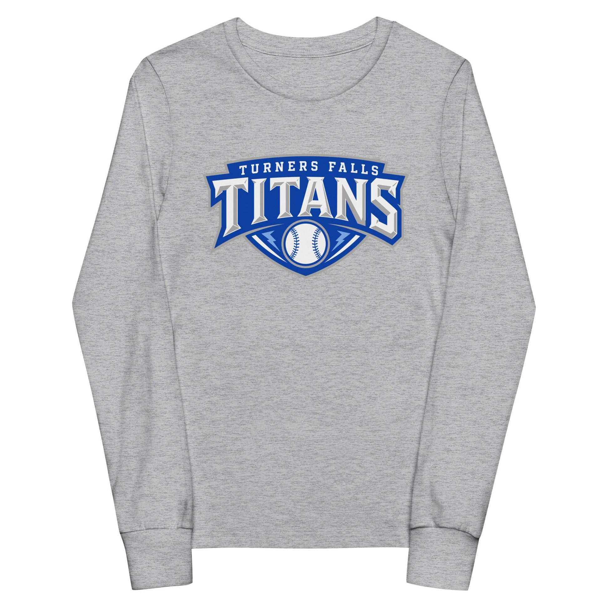 Performance | Youth Long Sleeve T-Shirt | Turners Falls Titans | Titan Crest Logo