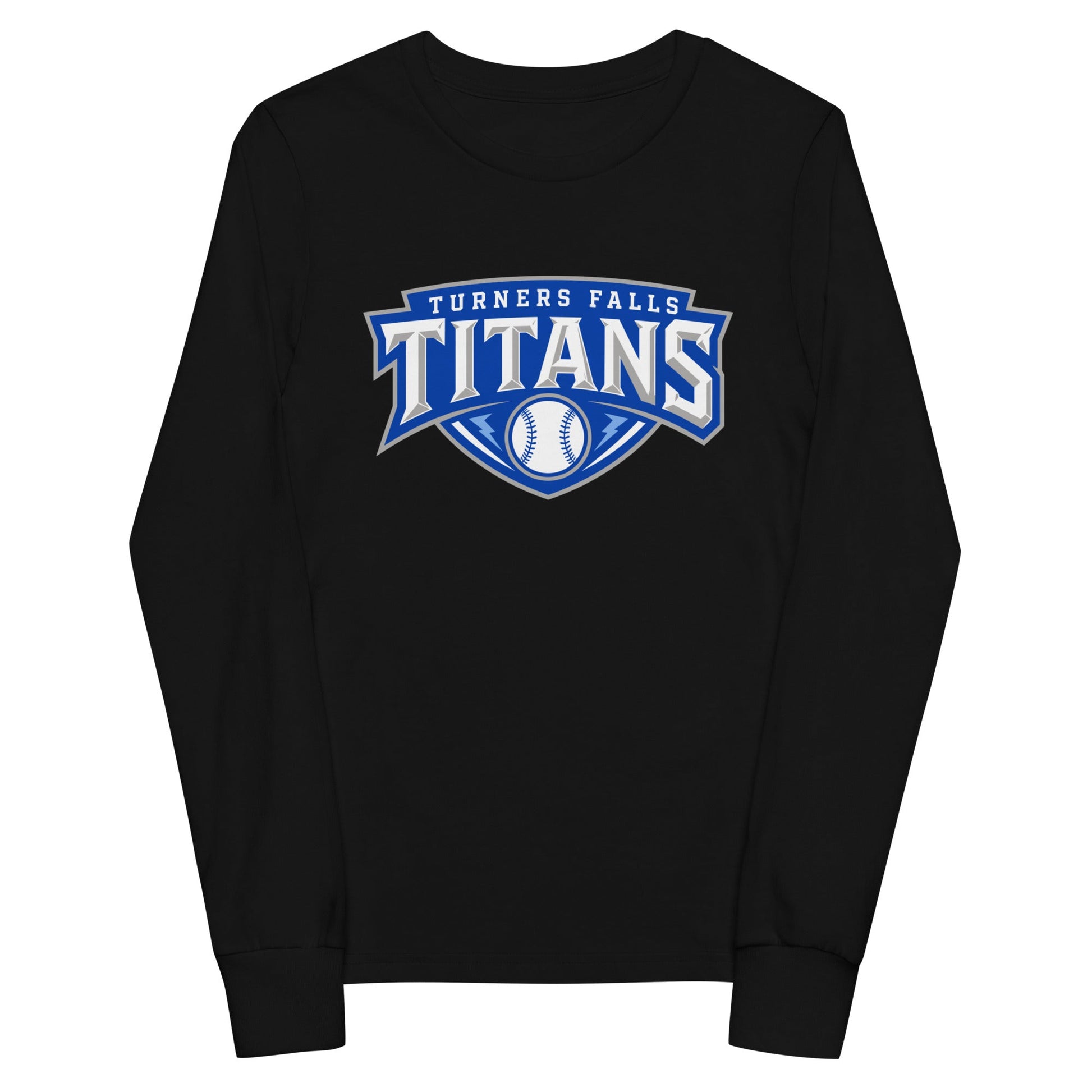 Performance | Youth Long Sleeve T-Shirt | Turners Falls Titans | Titan Crest Logo