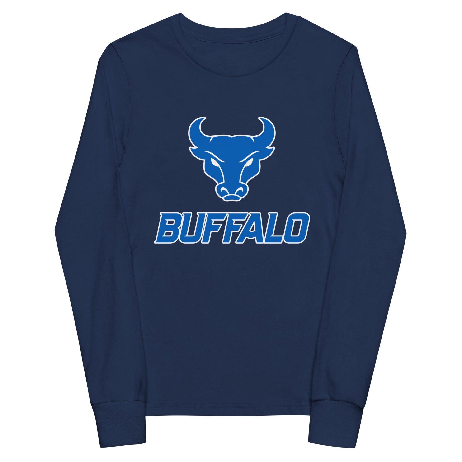 Performance | Youth Long Sleeve T-Shirt | UB Womens Club Basketball | Vanguard Buffalo Crest Logo