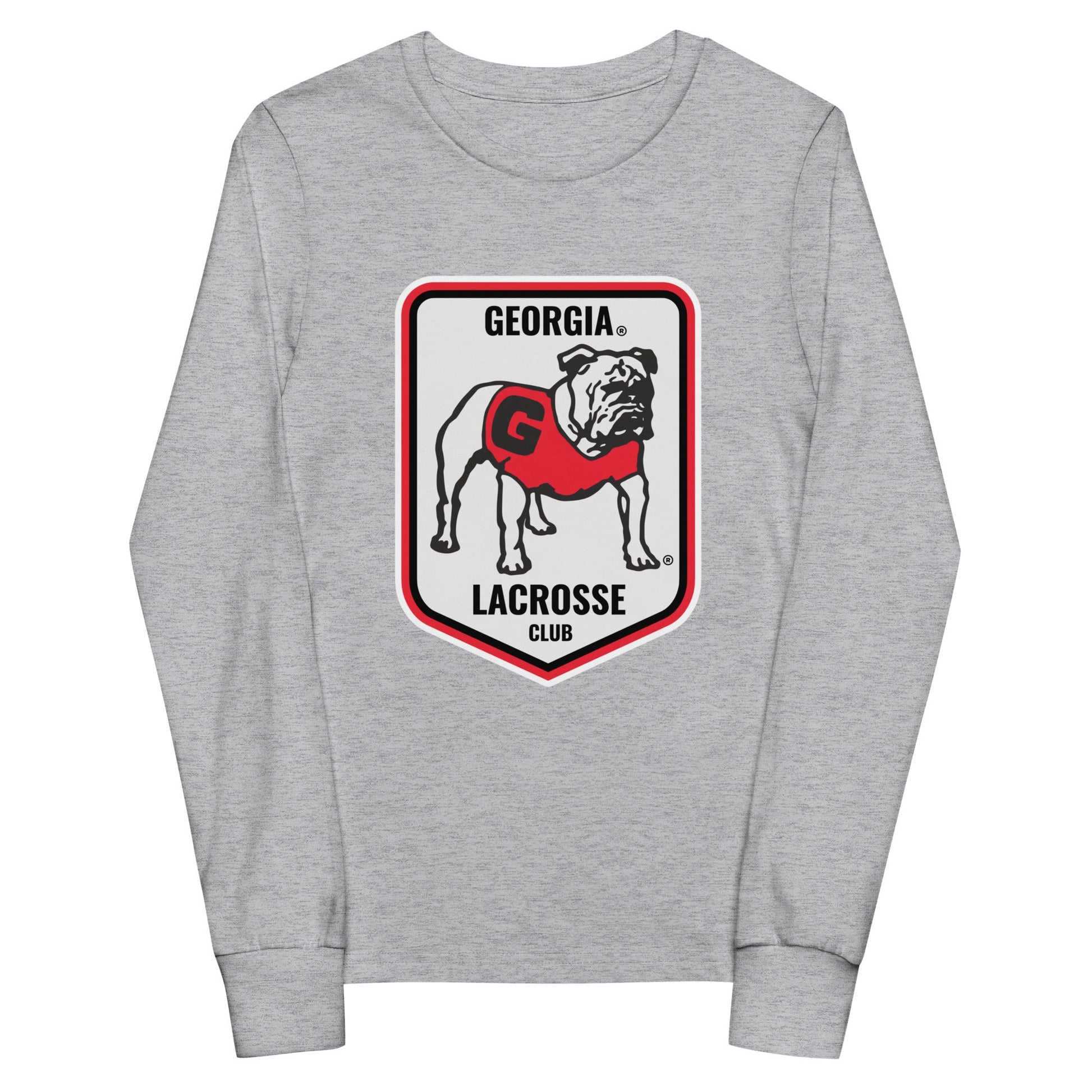 Performance | Youth Long Sleeve T-Shirt | UGA Club Lacrosse | Shield Logo