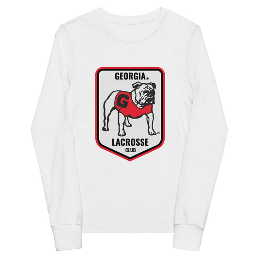 Performance | Youth Long Sleeve T-Shirt | UGA Club Lacrosse | Shield Logo