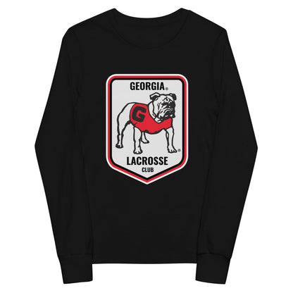 Performance | Youth Long Sleeve T-Shirt | UGA Club Lacrosse | Shield Logo