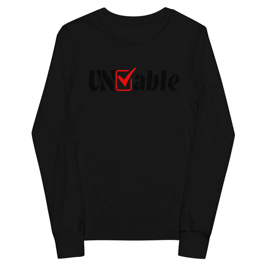 Performance | Youth Long Sleeve T-Shirt | Uncheckable | UNCHKABL Logo