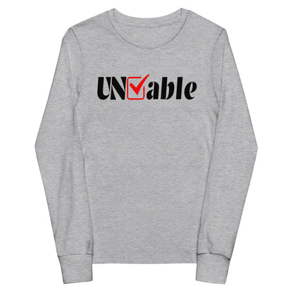 Performance | Youth Long Sleeve T-Shirt | Uncheckable | UNCHKABL Logo