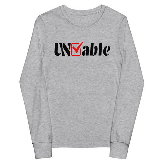 Performance | Youth Long Sleeve T-Shirt | Uncheckable | UNCHKABL Logo