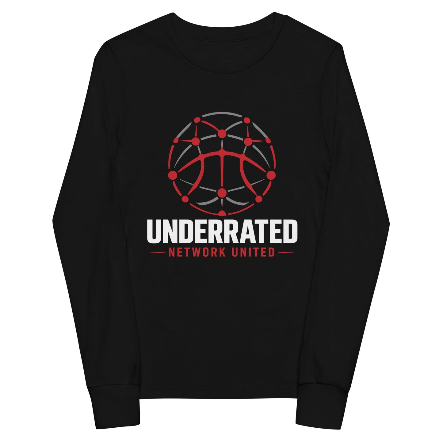 Performance | Youth Long Sleeve T-Shirt | Underrated Network United – Team Store | Alt Logo