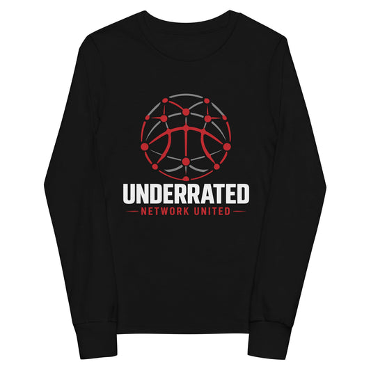 Performance | Youth Long Sleeve T-Shirt | Underrated Network United – Team Store | Alt Logo