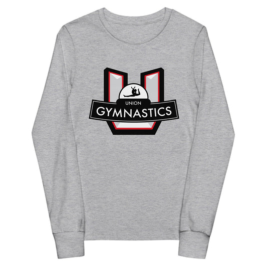 Performance | Youth Long Sleeve T-Shirt | Union Gymnastics | Crest Logo