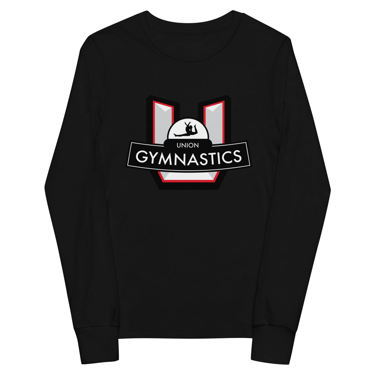 Performance | Youth Long Sleeve T-Shirt | Union Gymnastics | Crest Logo