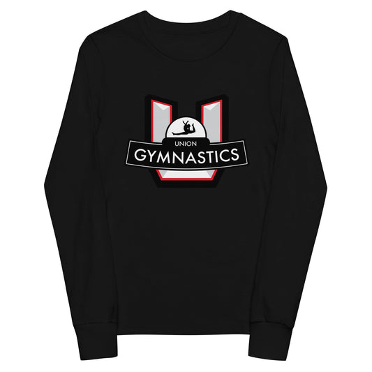 Performance | Youth Long Sleeve T-Shirt | Union Gymnastics | Crest Logo