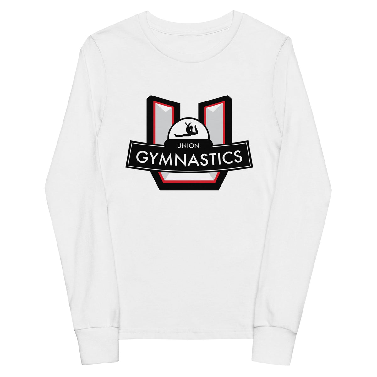 Performance | Youth Long Sleeve T-Shirt | Union Gymnastics | Crest Logo