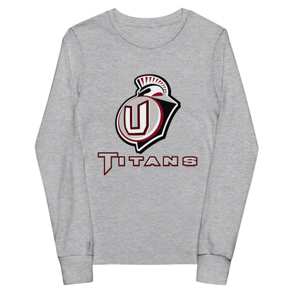 Performance | Youth Long Sleeve T-Shirt | Union Gymnastics | Emblem Logo
