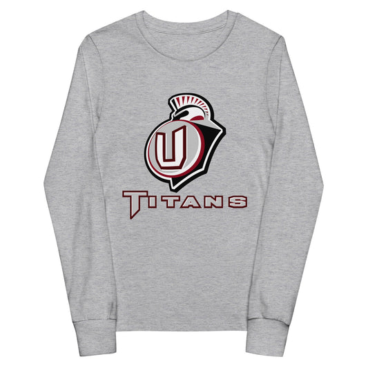 Performance | Youth Long Sleeve T-Shirt | Union Gymnastics | Emblem Logo