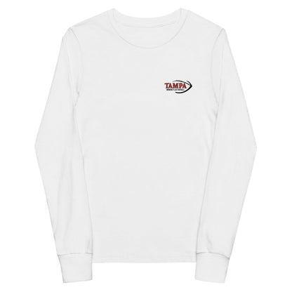 Performance | Youth Long Sleeve T-Shirt | University of Tampa Women's Flag Football | Alt Logo