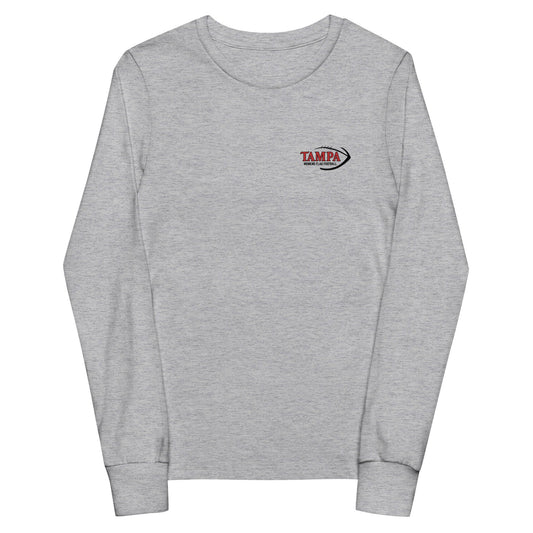 Performance | Youth Long Sleeve T-Shirt | University of Tampa Women's Flag Football | Alt Logo