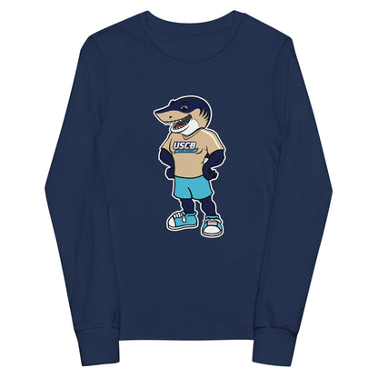 Performance | Youth Long Sleeve T-Shirt | University South Carolina Beaufort Track & Field | Mascot Logo