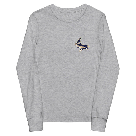 Performance | Youth Long Sleeve T-Shirt | University South Carolina Beaufort Track & Field | Shark Logo