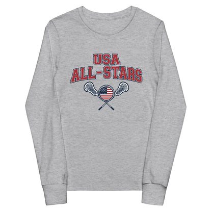 Performance | Youth Long Sleeve T-Shirt | USA ALL STARS BERLIN 2026 | Modern Script Logo