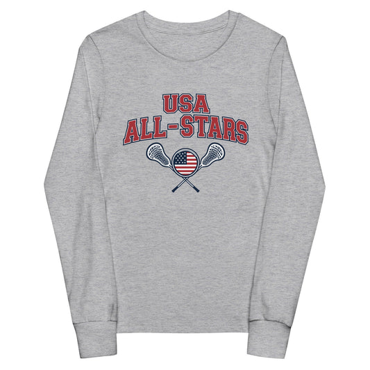 Performance | Youth Long Sleeve T-Shirt | USA ALL STARS BERLIN 2026 | Modern Script Logo