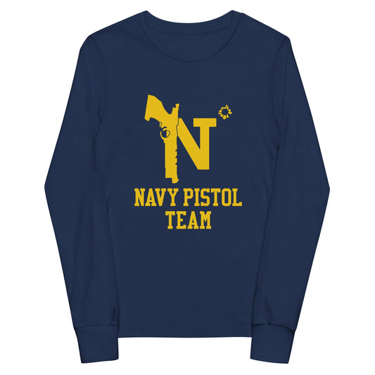 Performance | Youth Long Sleeve T-Shirt | USNA Pistol Team | Crest Logo