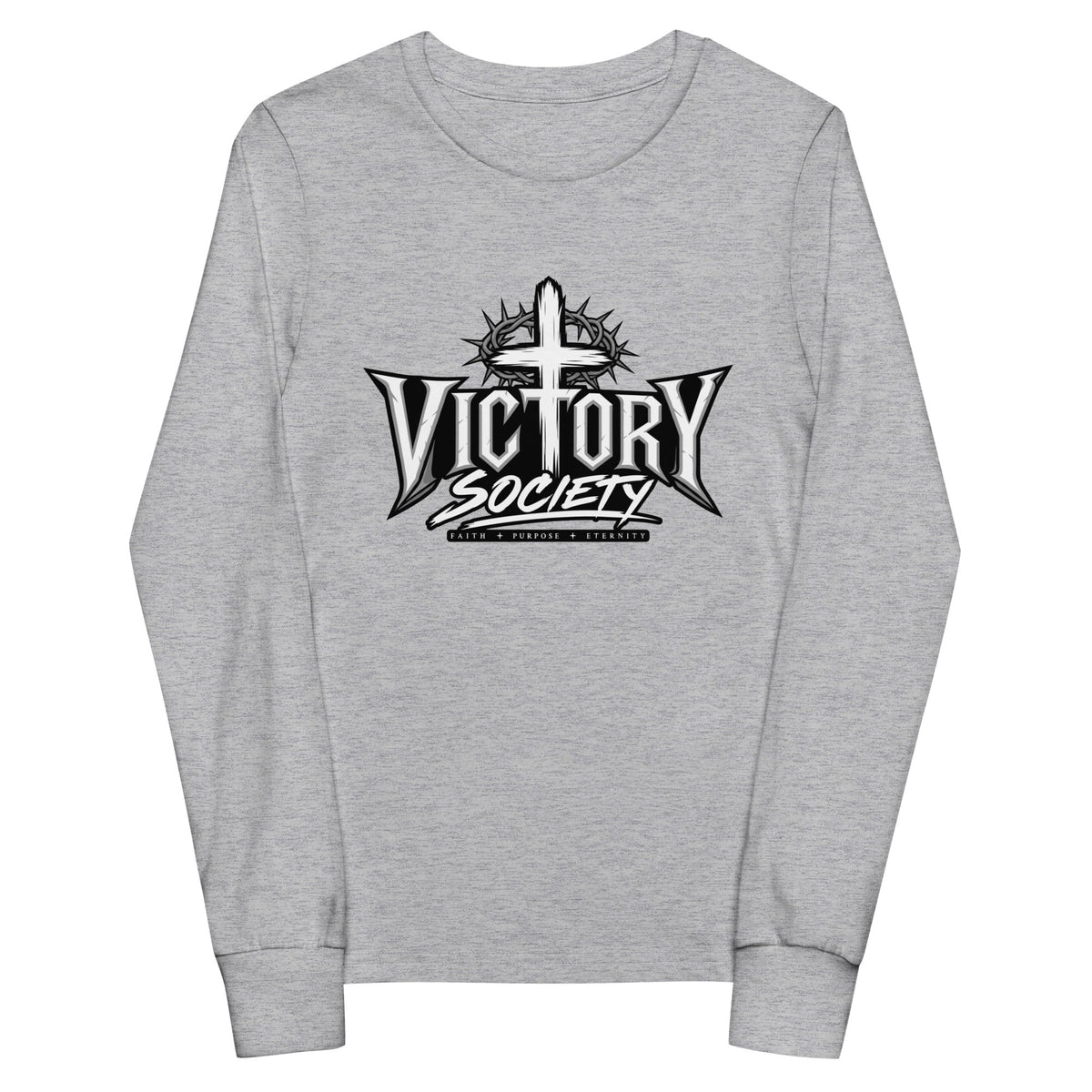Performance | Youth Long Sleeve T-Shirt | Victory Society | Valor Heritage Alliance Logo