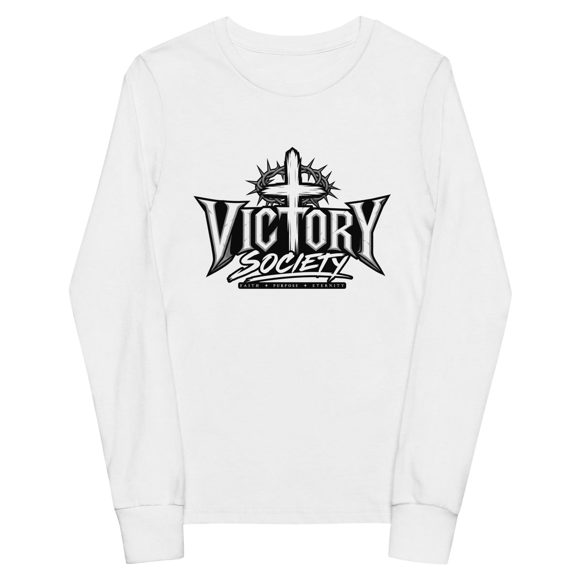 Performance | Youth Long Sleeve T-Shirt | Victory Society | Valor Heritage Alliance Logo