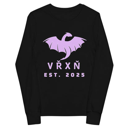 Performance | Youth Long Sleeve T-Shirt | VŘXŇ | Ancient Modern Logo
