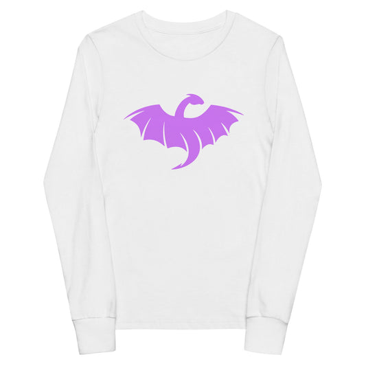 Performance | Youth Long Sleeve T-Shirt | VŘXŇ | Midnight Vanguard Logo