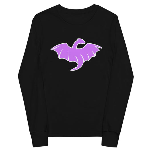 Performance | Youth Long Sleeve T-Shirt | VŘXŇ | Midnight Vanguard Logo