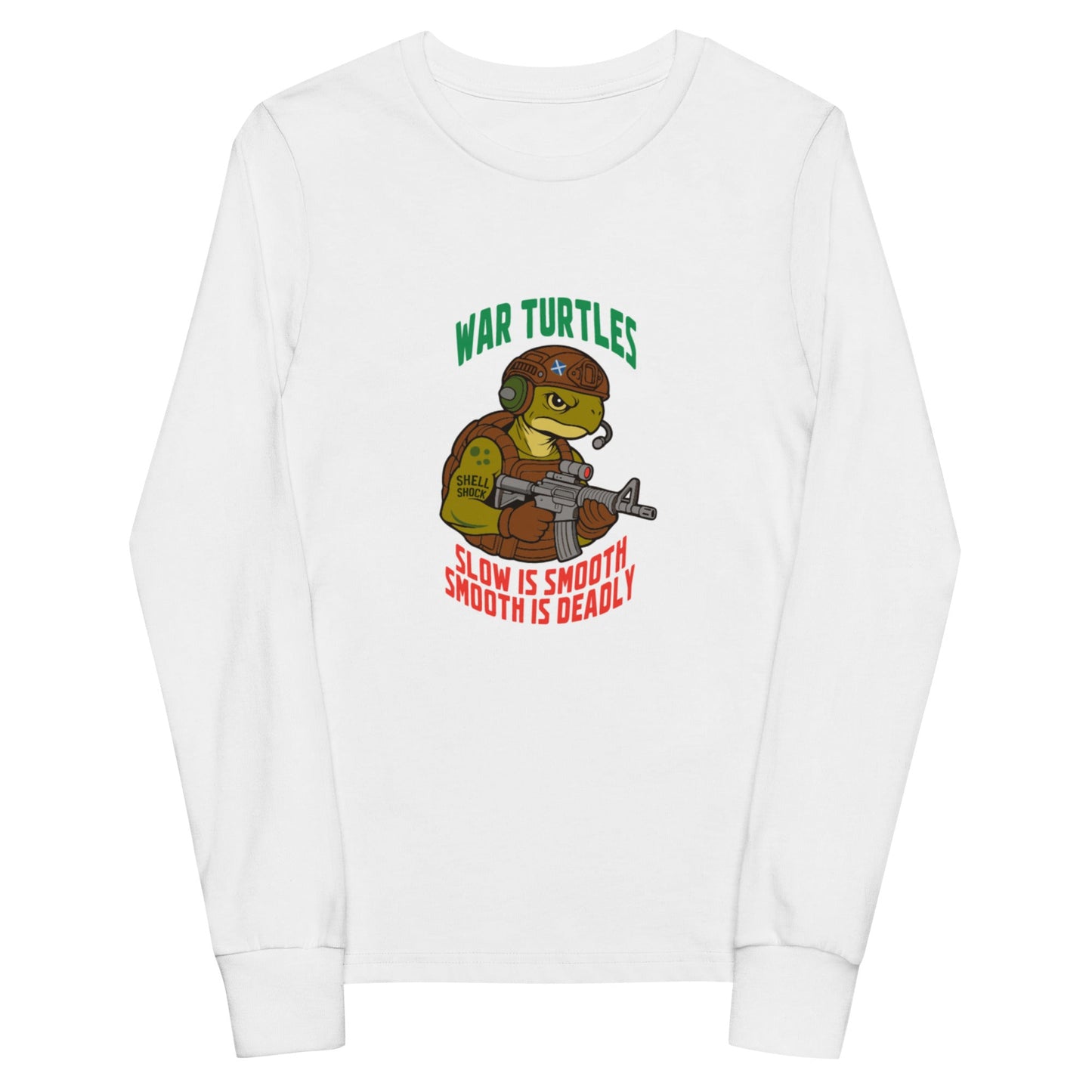 Performance | Youth Long Sleeve T-Shirt | War Turtles | Mascot Logo