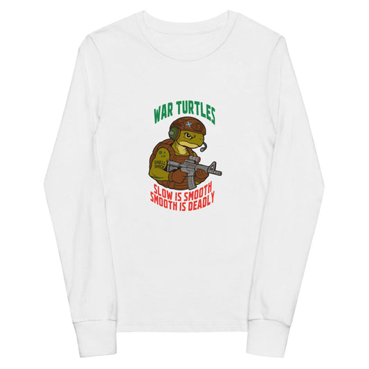 Performance | Youth Long Sleeve T-Shirt | War Turtles | Mascot Logo