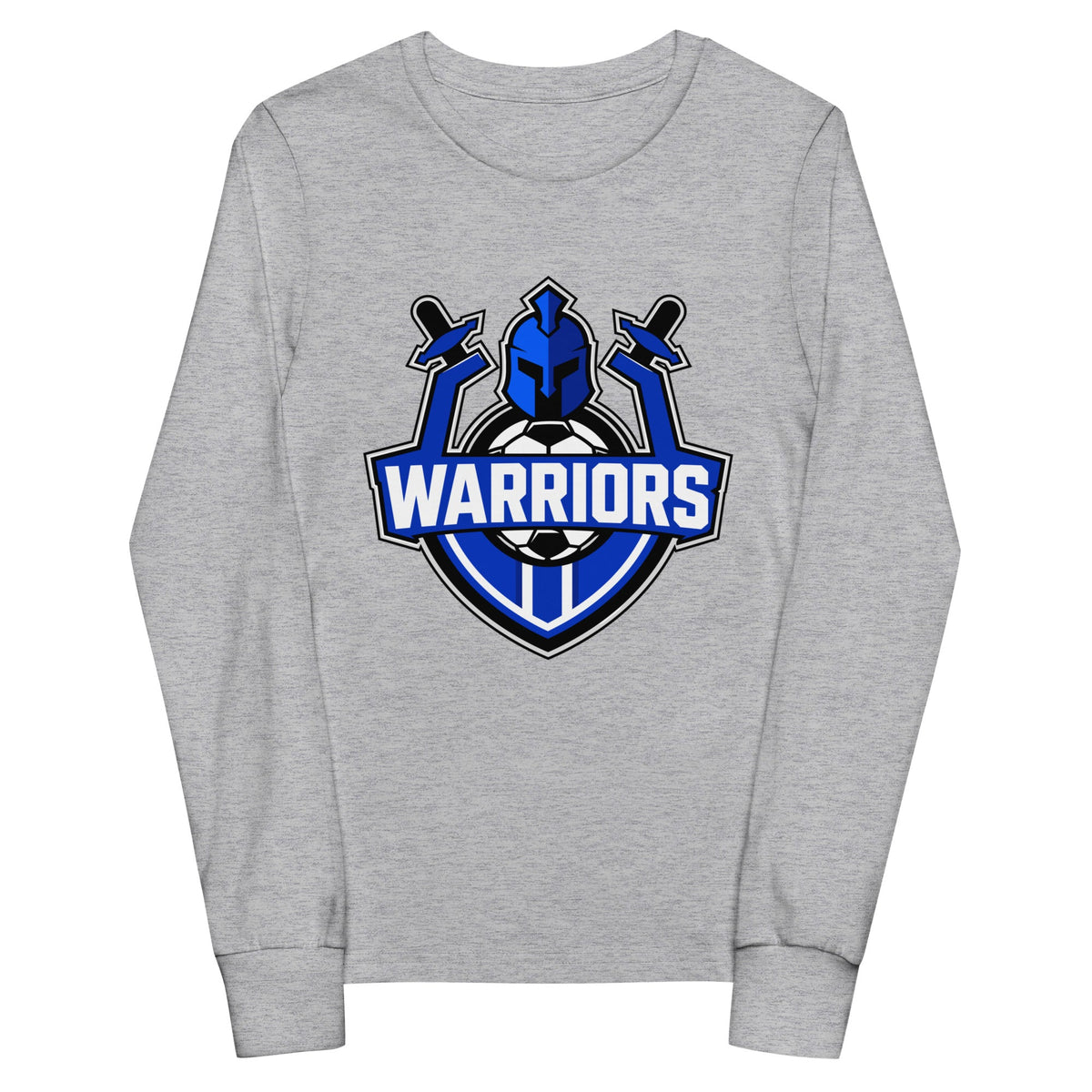 Performance | Youth Long Sleeve T-Shirt | Warriors Soccer Club | Crest Logo