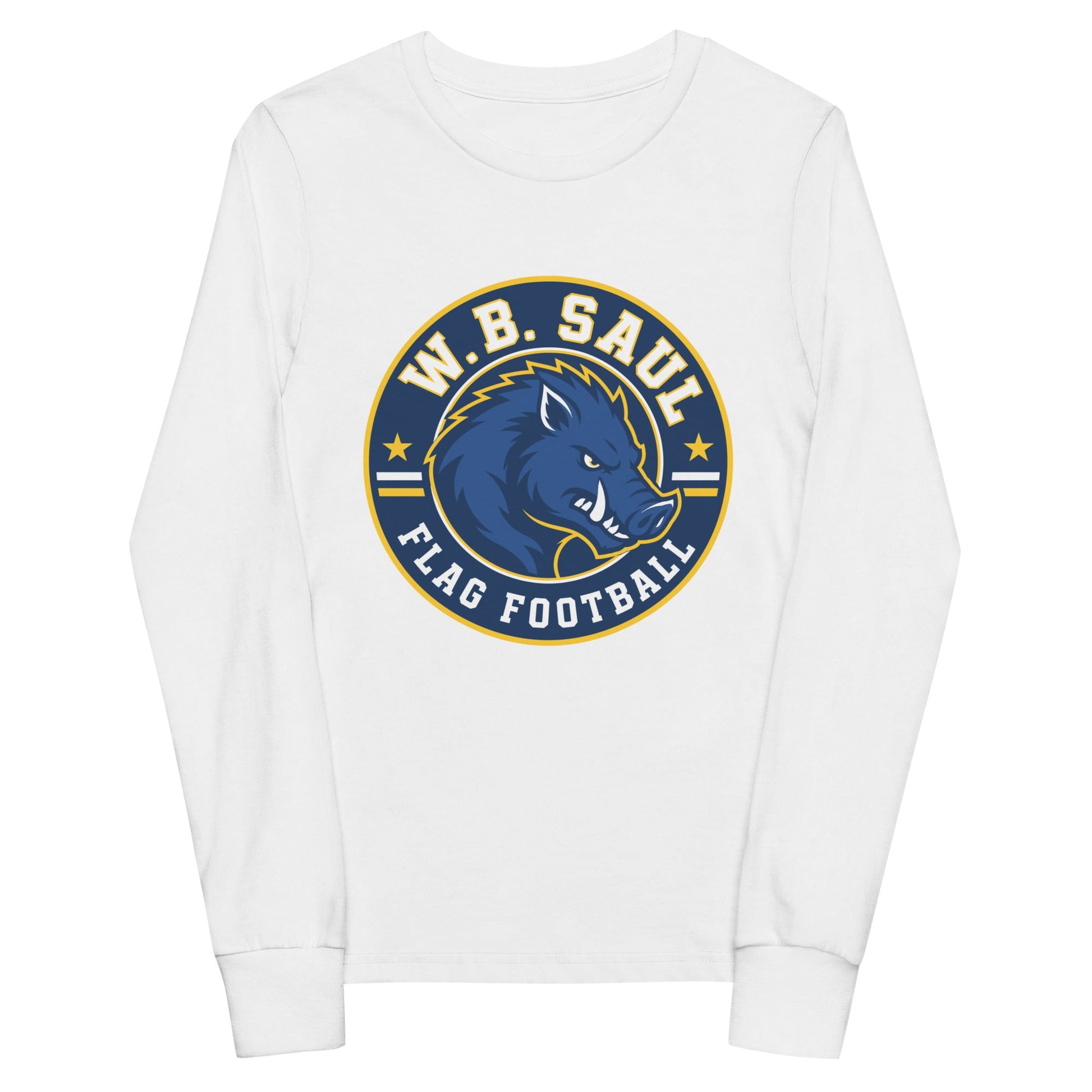 Performance | Youth Long Sleeve T-Shirt | W.B.Saul Razorbacks | Badge Logo
