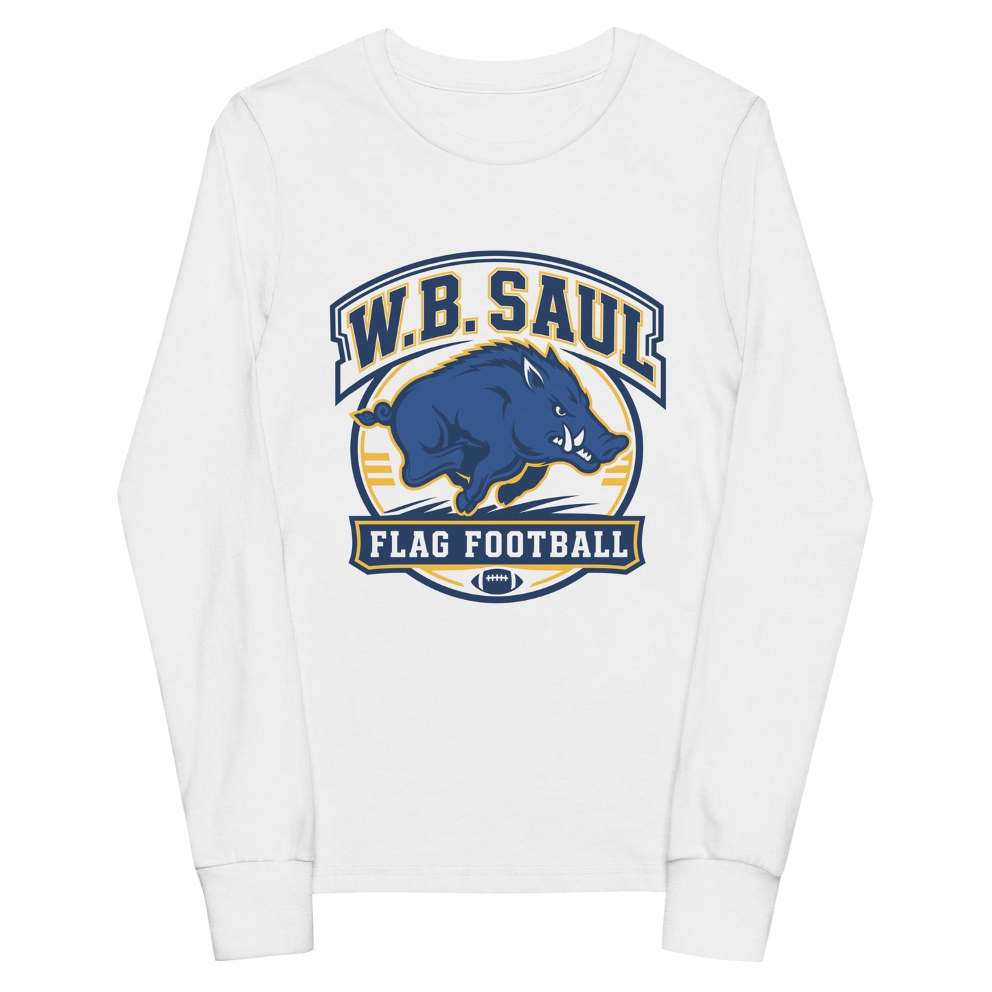 Performance | Youth Long Sleeve T-Shirt | W.B.Saul Razorbacks | Emblem Logo