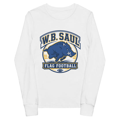 Performance | Youth Long Sleeve T-Shirt | W.B.Saul Razorbacks | Emblem Logo