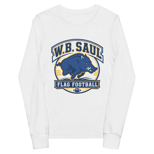Performance | Youth Long Sleeve T-Shirt | W.B.Saul Razorbacks | Emblem Logo