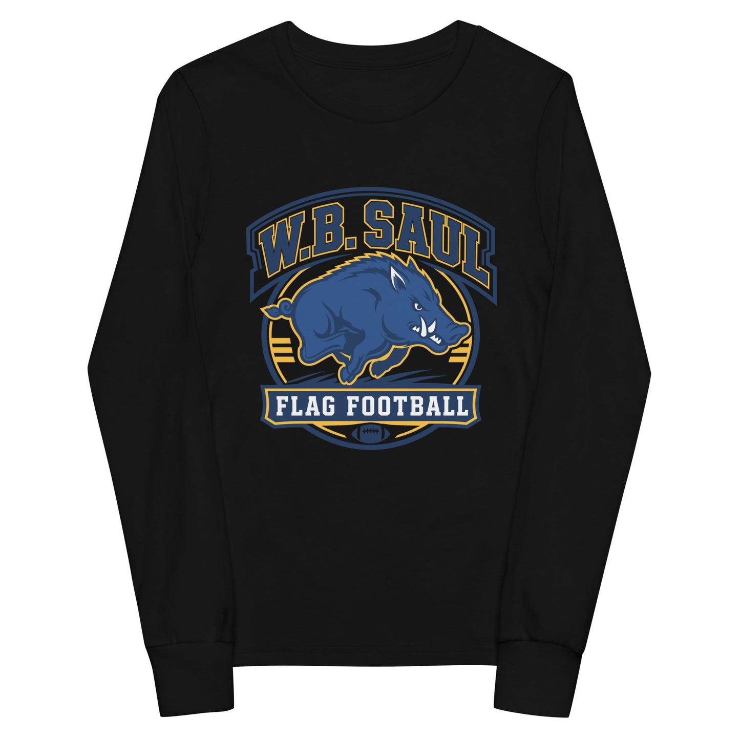 Performance | Youth Long Sleeve T-Shirt | W.B.Saul Razorbacks | Emblem Logo