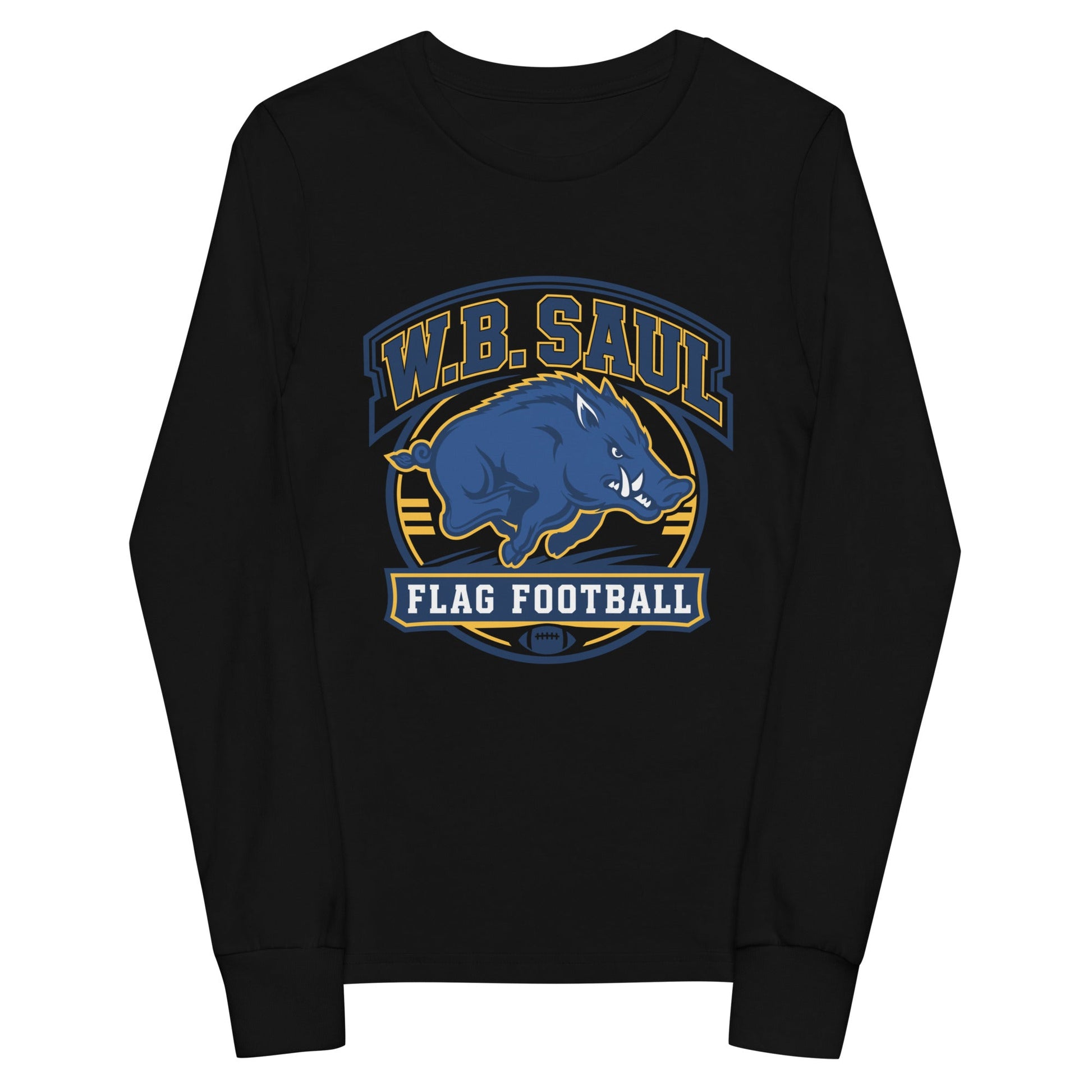 Performance | Youth Long Sleeve T-Shirt | W.B.Saul Razorbacks | Emblem Logo