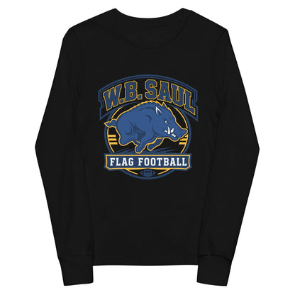 Performance | Youth Long Sleeve T-Shirt | W.B.Saul Razorbacks | Emblem Logo