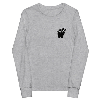 Performance | Youth Long Sleeve T-Shirt | Weaver High School | Wildclaw Logo