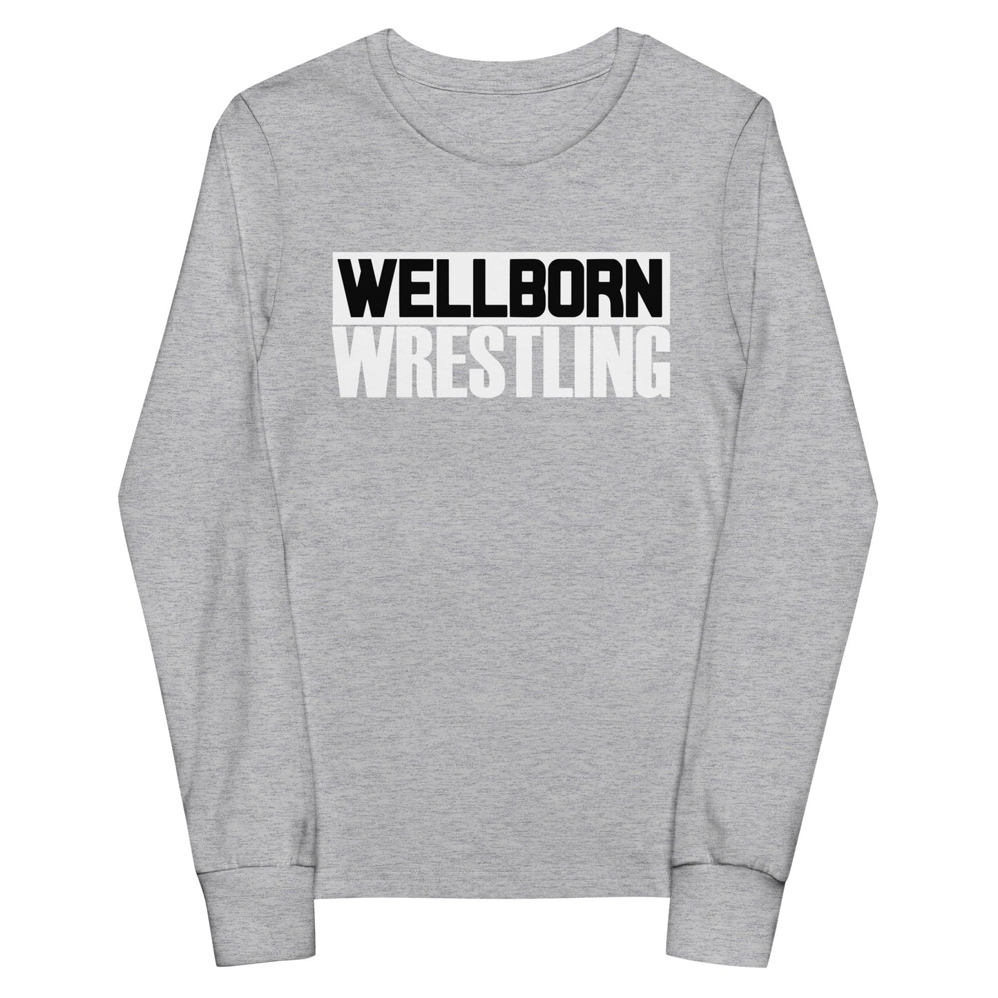 Performance | Youth Long Sleeve T-Shirt | Wellborn Youth Wrestling | Script Logo