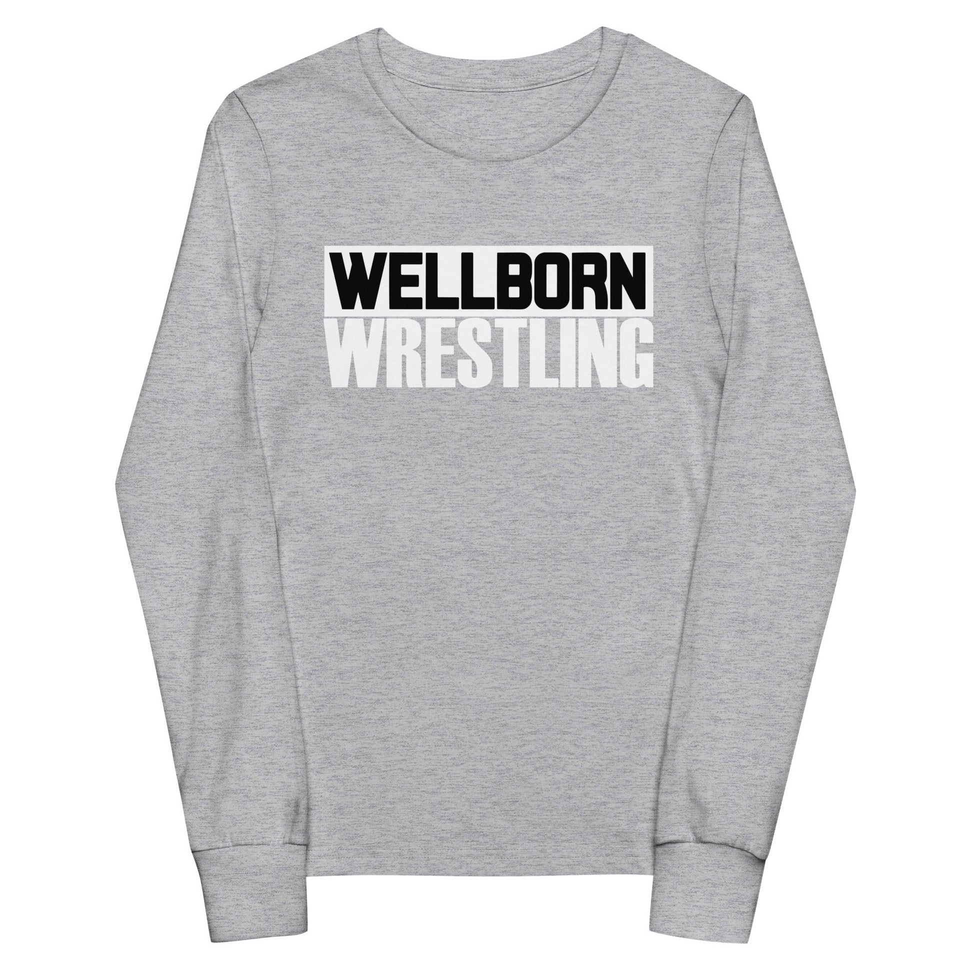 Performance | Youth Long Sleeve T-Shirt | Wellborn Youth Wrestling | Script Logo