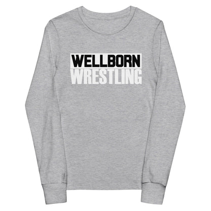 Performance | Youth Long Sleeve T-Shirt | Wellborn Youth Wrestling | Script Logo