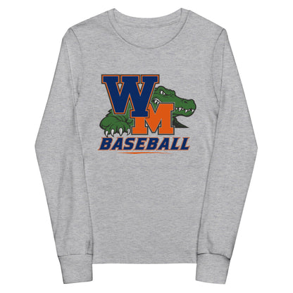 Performance | Youth Long Sleeve T-Shirt | West Memphis Community Christian College Gators | Athletics Logo