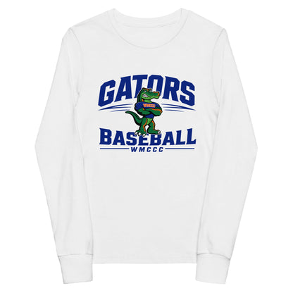 Performance | Youth Long Sleeve T-Shirt | West Memphis Community Christian College Gators | Emblem Logo