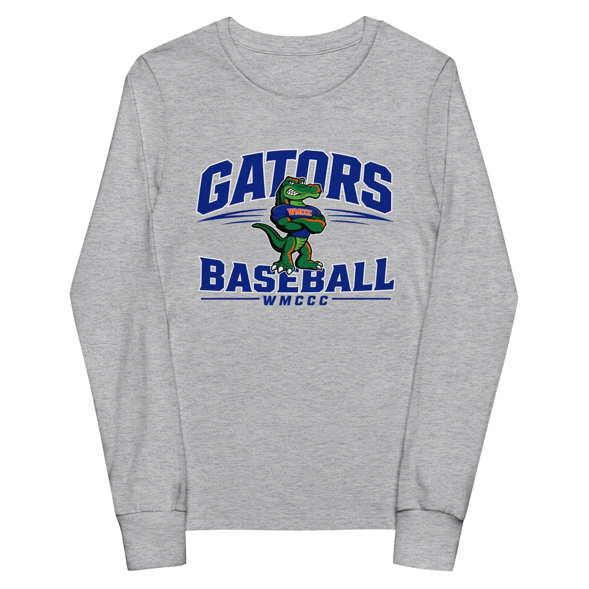 Performance | Youth Long Sleeve T-Shirt | West Memphis Community Christian College Gators | Emblem Logo