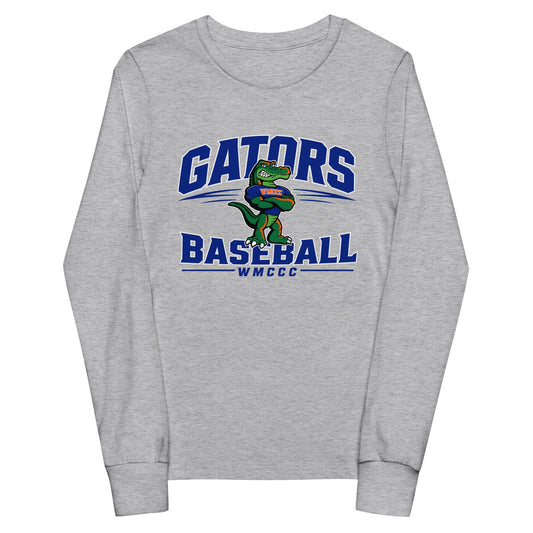 Performance | Youth Long Sleeve T-Shirt | West Memphis Community Christian College Gators | Emblem Logo