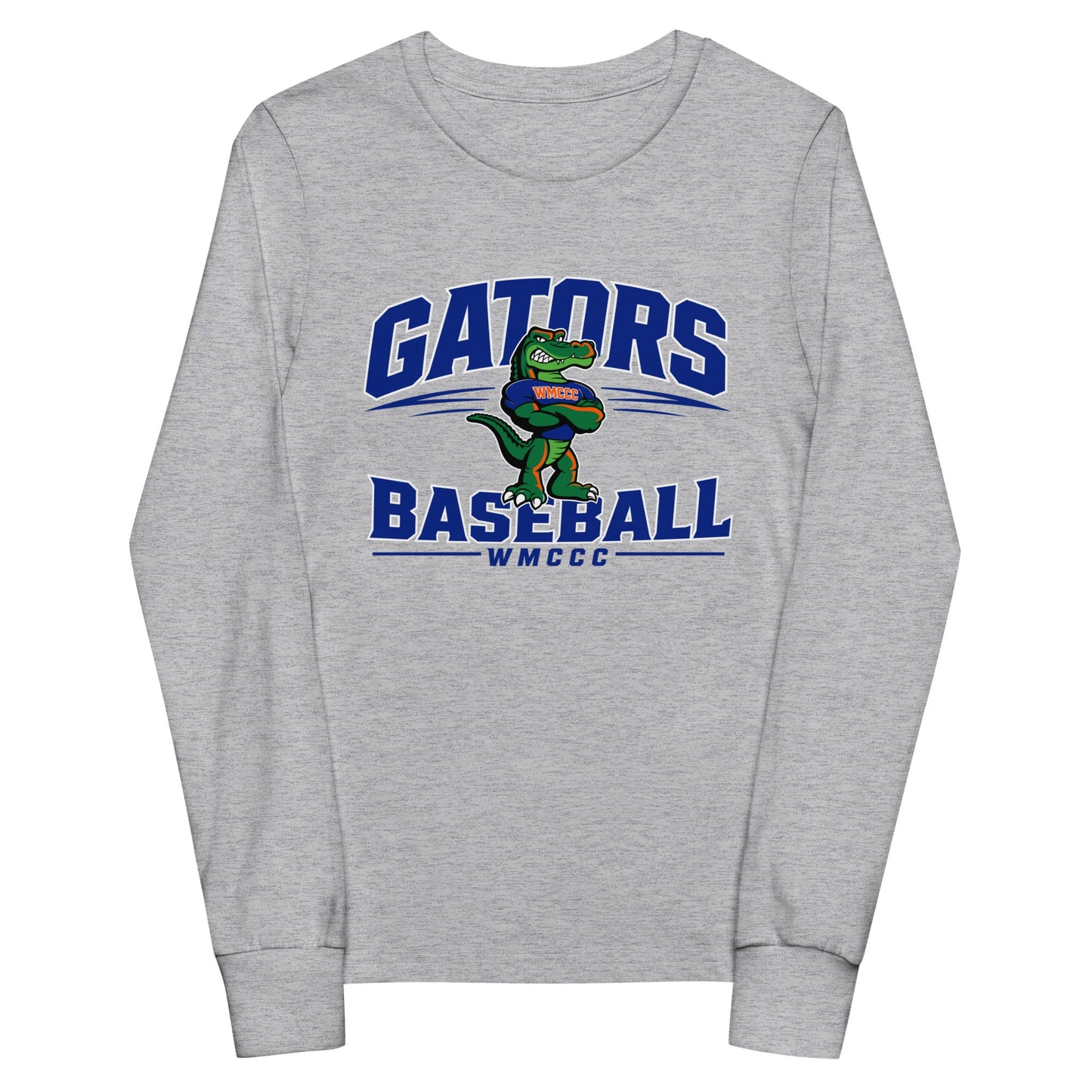 Performance | Youth Long Sleeve T-Shirt | West Memphis Community Christian College Gators | Emblem Logo