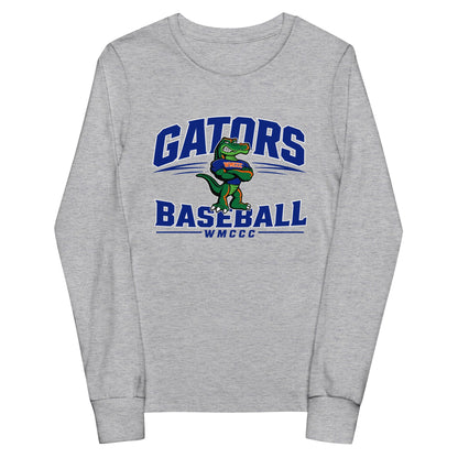 Performance | Youth Long Sleeve T-Shirt | West Memphis Community Christian College Gators | Emblem Logo
