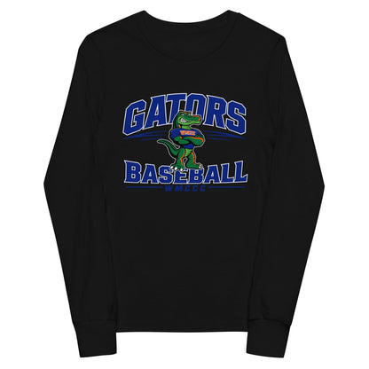 Performance | Youth Long Sleeve T-Shirt | West Memphis Community Christian College Gators | Emblem Logo
